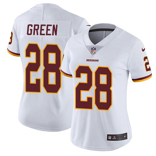 Nike Redskins #28 Darrell Green White Women's Stitched NFL Vapor Untouchable Limited Jersey